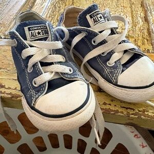 Converse Kids Blue Canvas Sneakers